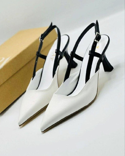 Women’s Two‑Tone Slingback Pointed Heels