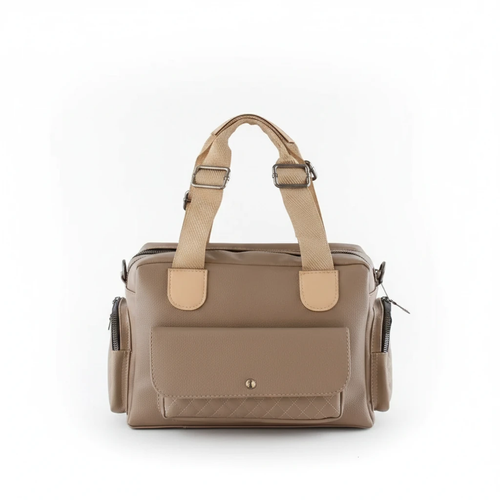 Women’s Multi‑Pocket Faux Leather Handbag & Shoulder Bag
