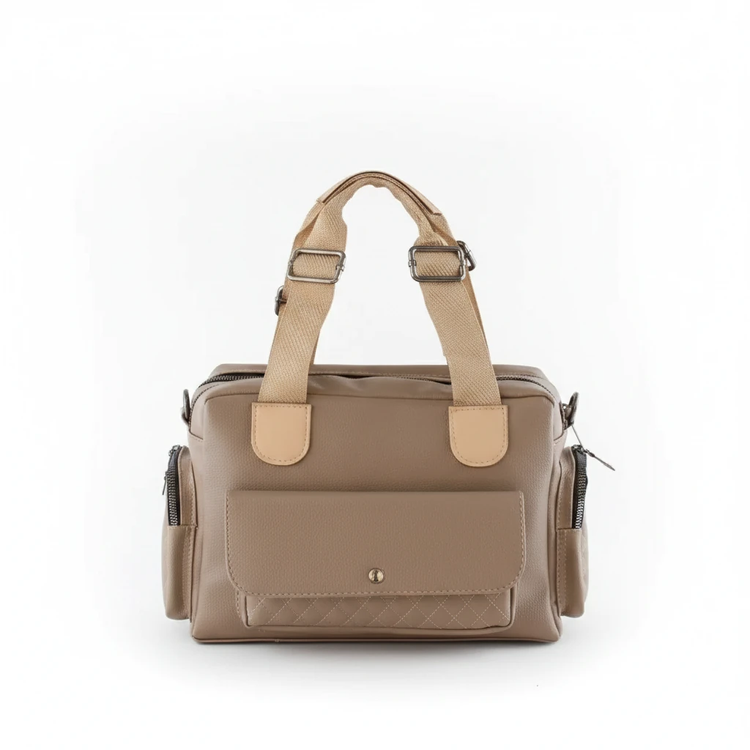 Women’s Multi‑Pocket Faux Leather Handbag & Shoulder Bag