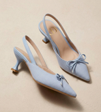 Women’s Slingback Heels Stripe Elegance – 5cm Heel