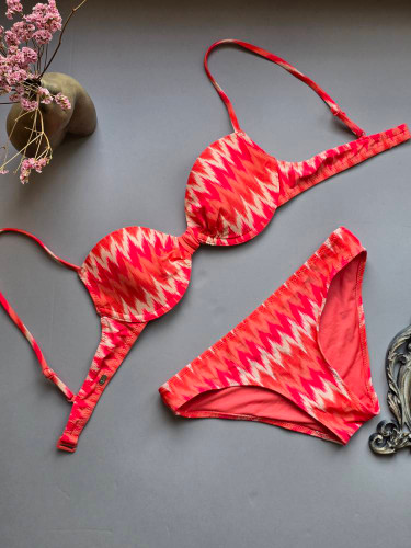 ALDI German Women’s Patterned Bikini Set – Size 34–38