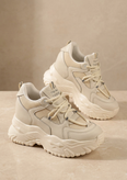 Women’s Hidden Wedge Sneakers – 7 cm Height, Lightweight PU Sole