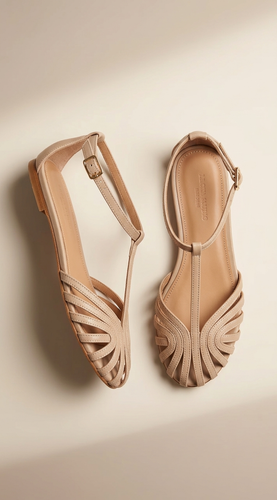Women’s Open-Toe Strap Sandals – Premium External Material, Standard Fit