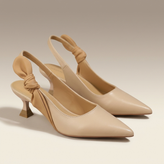 Women’s Slingback Heels – 3 cm Heel, Premium External Material, Standard Fit