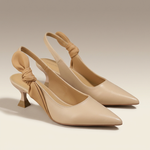 Women’s Slingback Heels – 3 cm Heel, Premium External Material, Standard Fit