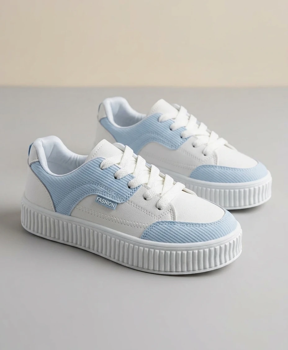 Women’s Fashion Casual Sneakers – Lightweight Platform Style (5 Colors)