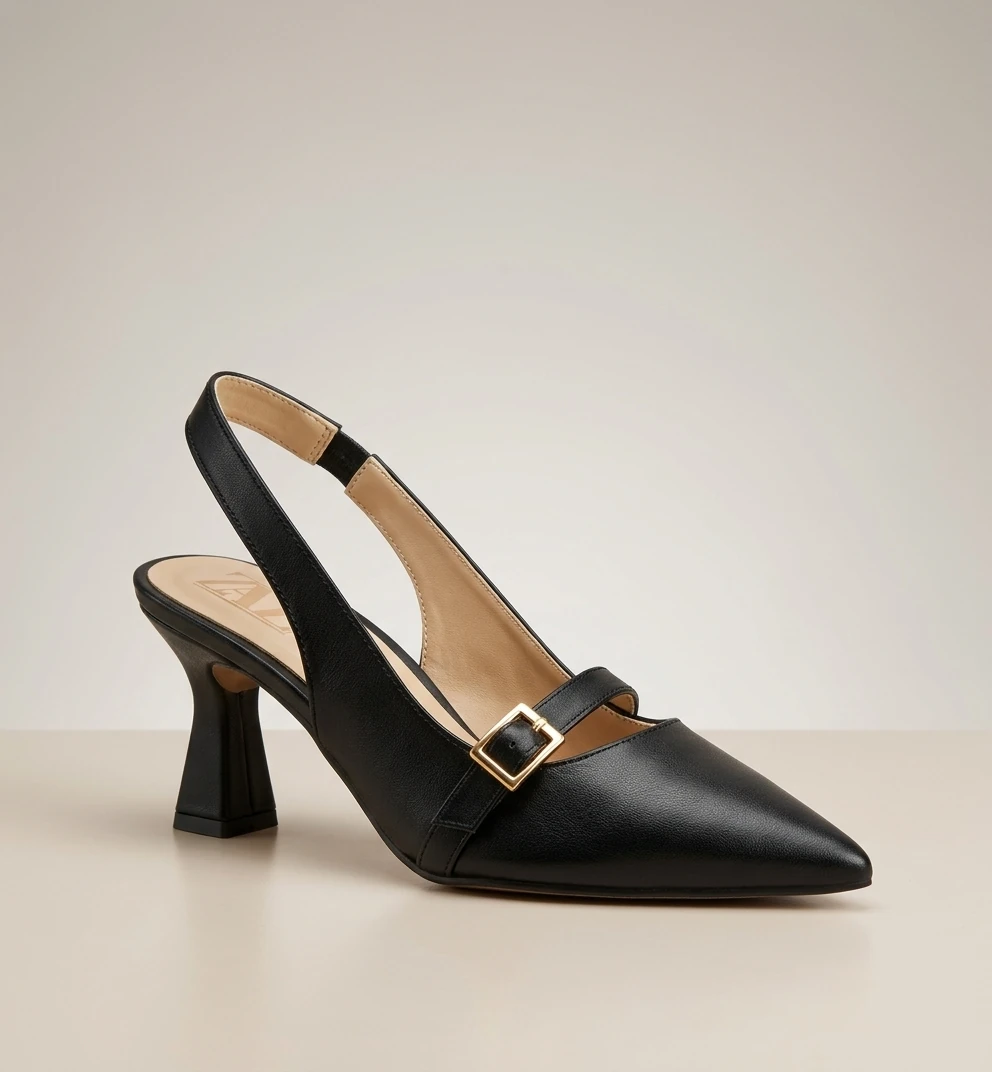 Women’s Heeled Slingback Shoes – 7 cm Heel, Premium Quality (36–41)