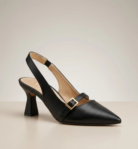 Women’s Heeled Slingback Shoes – 7 cm Heel, Premium Quality (36–41)