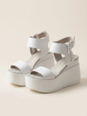 Women’s Fashion Wedge Sandals with Side Zipper – 10cm Heel