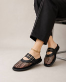 Women’s Lace Mule Sandals – Lightweight Backless Comfortable Design