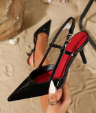 Women’s “Lian” T-Strap Slingback Heels – Elegant Pointed Toe Formal Shoes