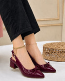 Women’s “Lavin” Slingback Block Heels – 5cm Comfort Office & Party Shoes