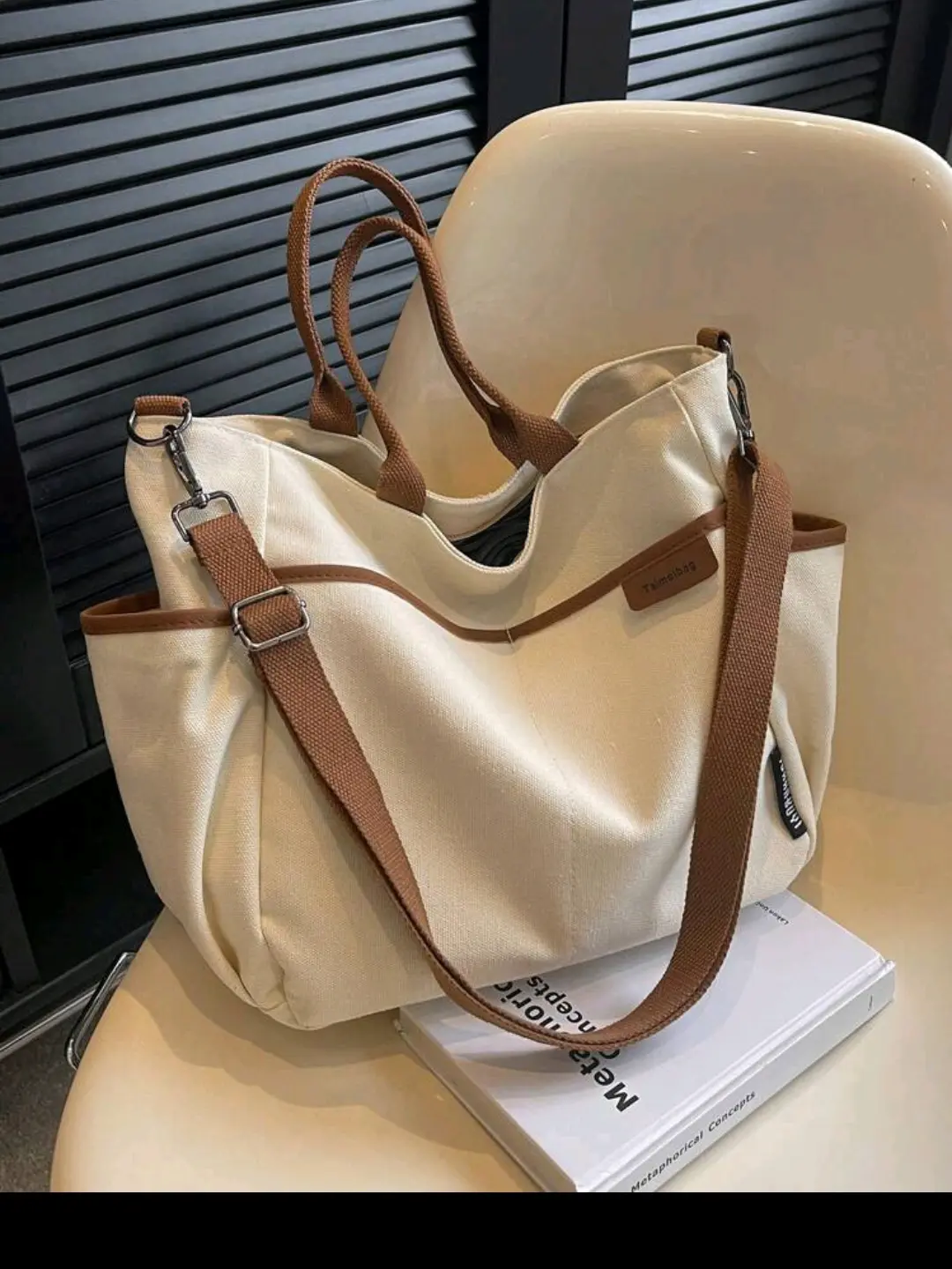 Imported Multi-Pocket Canvas Handbag & Crossbody | Code 44