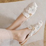 Imported Women’s Floral Embroidered Sandals with Gold Accents | Code 59