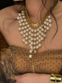 Rozalia Pearl Cascade Statement Necklace