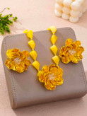 سرویس زیورآلات رزینی طرح گل فلورا مدل Flora کد 28