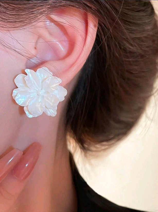 پک ۵ عددی گوشواره زنانه وینتیج لوکس مرواریدی و میناکاری کد ۱۷