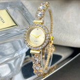 Women’s Formal Crystal Bracelet-Style Adjustable Wristwatch – Code 14