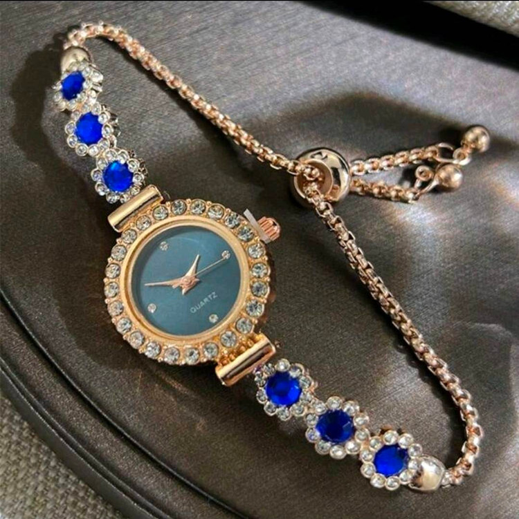 ساعت مچی زنانه مجلسی نگیندار طرح دستبندی رگلاژی – کد ۱۴